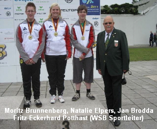 Moritz Brunnenberg, Natalie Elpers, Jan Brodda
Fritz Eckerhard Potthast (WSB Sportleiter)