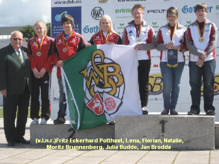 (v.l.n.r.)Fritz Eckerhard Potthast, Lena, Florian, Natalie,
Moritz Brunnenberg, Julia Budde, Jan Brodda